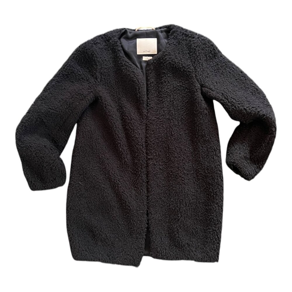 Wilfred Coat Black Laboratoire Teddy Sherpa Coat